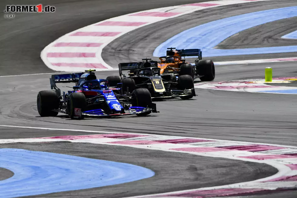 Foto zur News: Alexander Albon (Toro Rosso), Romain Grosjean (Haas) und Carlos Sainz (McLaren)