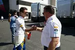 Foto zur News: Lando Norris (McLaren) und Zak Brown