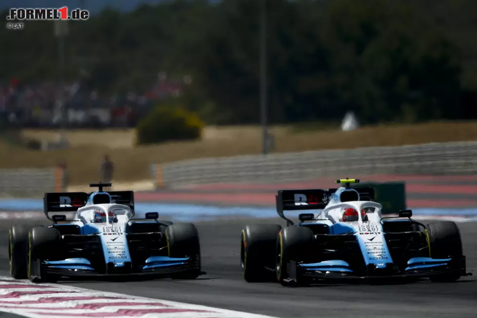 Foto zur News: Robert Kubica (Williams) und George Russell (Williams)