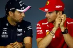 Foto zur News: Sergio Perez (Racing Point) und Charles Leclerc (Ferrari)