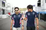 Foto zur News: Sergio Perez (Racing Point) und Lance Stroll (Racing Point)