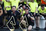 Foto zur News: Christian Horner und Max Verstappen (Red Bull)