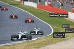 Foto zur News: Valtteri Bottas (Mercedes), Lewis Hamilton (Mercedes), Charles Leclerc (Ferrari) und Max Verstappen (Red Bull)