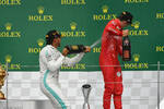 Lewis Hamilton (Mercedes) und Charles Leclerc (Ferrari) 
