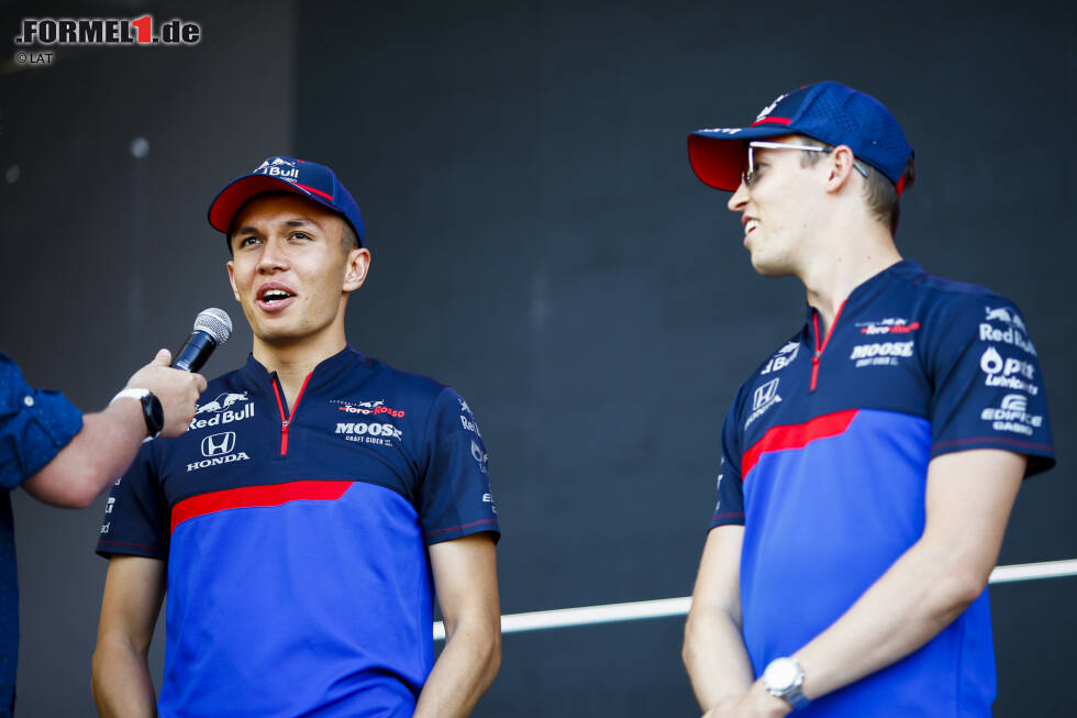 Foto zur News: Alexander Albon (Toro Rosso) und Daniil Kwjat (Toro Rosso)