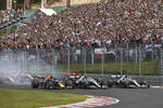 Max Verstappen (Red Bull), Lewis Hamilton (Mercedes) und Valtteri Bottas (Mercedes) 