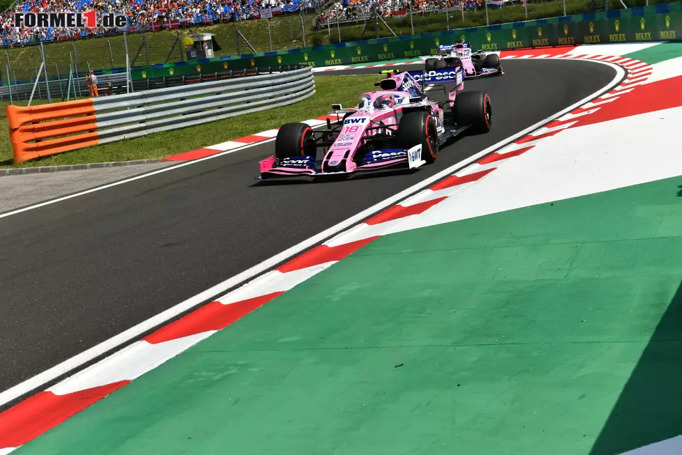 Foto zur News: Lance Stroll (Racing Point) und Sergio Perez (Racing Point)