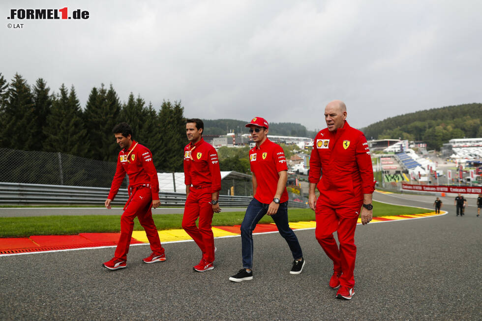 Foto zur News: Charles Leclerc (Ferrari) und Jock Clear