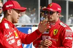 Foto zur News: Charles Leclerc (Ferrari) und Sebastian Vettel (Ferrari)