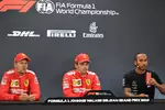 Gallerie: Sebastian Vettel (Ferrari), Charles Leclerc (Ferrari) und Lewis Hamilton (Mercedes)