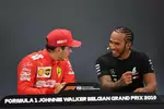 Foto zur News: Charles Leclerc (Ferrari) und Lewis Hamilton (Mercedes)