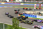 Kimi Räikkönen (Alfa Romeo), Max Verstappen (Red Bull), Charles Leclerc (Ferrari), Lewis Hamilton (Mercedes), Sebastian Vettel (Ferrari) und Valtteri Bottas (Mercedes) 