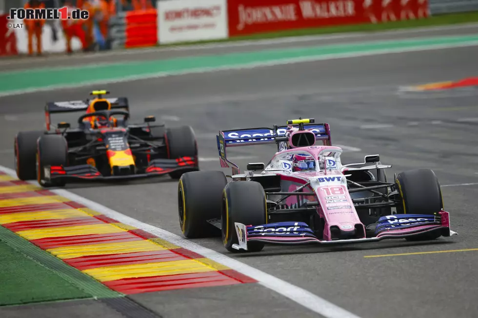 Foto zur News: Lance Stroll (Racing Point) und Alexander Albon (Red Bull)