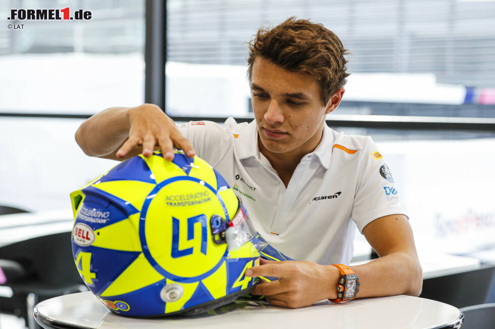Foto zur News: Michael Rossi und Lando Norris (McLaren)