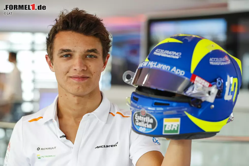 Foto zur News: Michael Rossi und Lando Norris (McLaren)