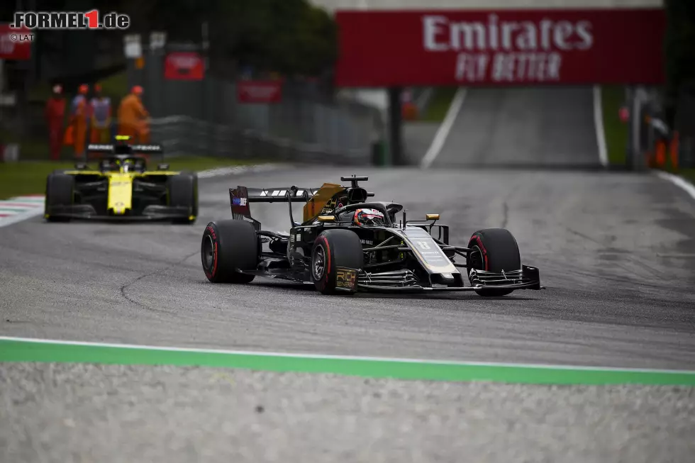 Foto zur News: Romain Grosjean (Haas) und Nico Hülkenberg (Renault)