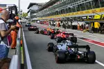 Foto zur News: Valtteri Bottas (Mercedes), Charles Leclerc (Ferrari), Alexander Albon (Red Bull), Sebastian Vettel (Ferrari) und Lewis Hamilton (Mercedes)