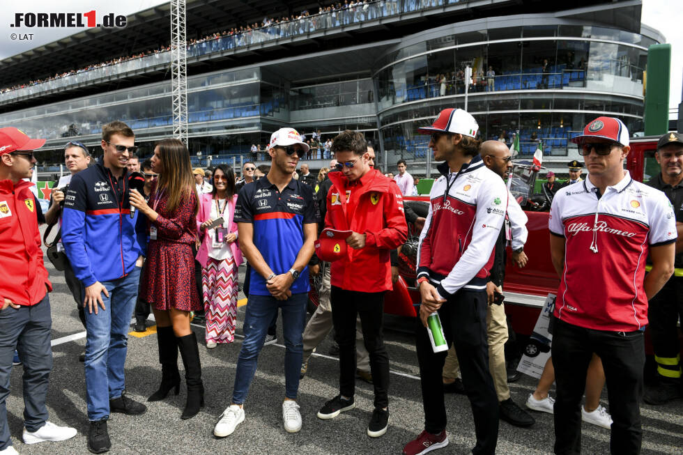 Foto zur News: Daniil Kwjat (Toro Rosso), Pierre Gasly (Toro Rosso), Charles Leclerc (Ferrari), Antonio Giovinazzi (Alfa Romeo) und Kimi Räikkönen (Alfa Romeo)