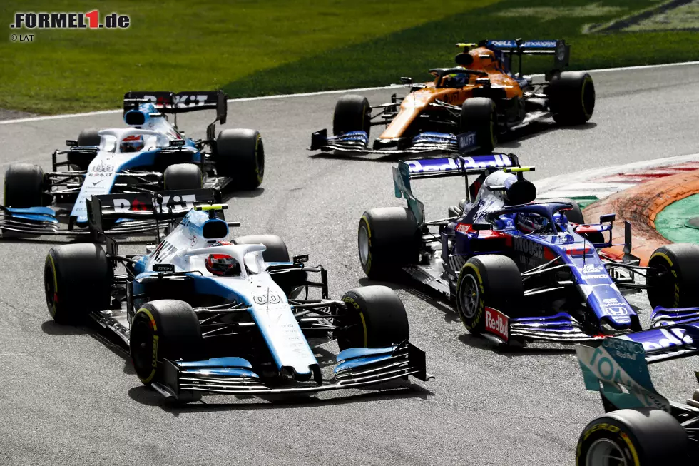 Foto zur News: Pierre Gasly (Toro Rosso), Robert Kubica (Williams), George Russell (Williams) und Lando Norris (McLaren)