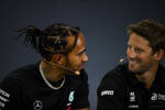 Foto zur News: Lewis Hamilton (Mercedes) und Romain Grosjean (Haas)