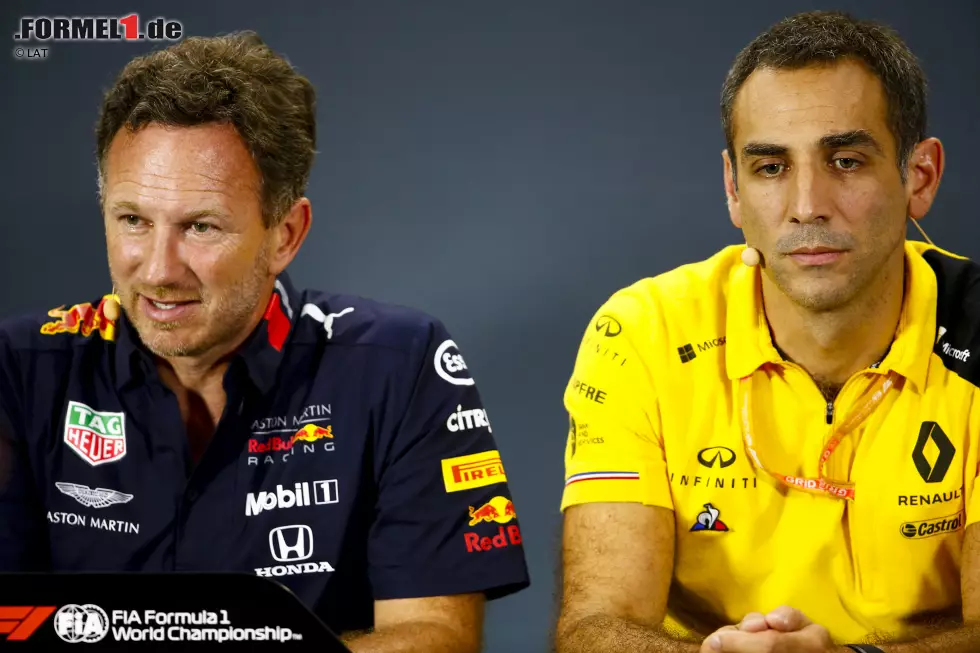 Foto zur News: Christian Horner und Cyril Abiteboul