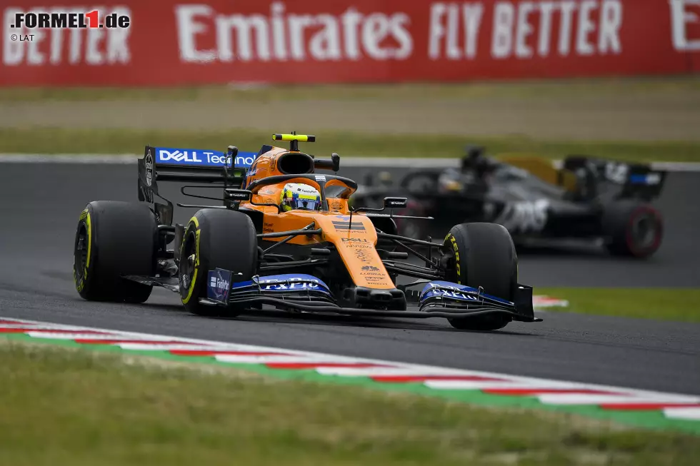 Foto zur News: Lando Norris (McLaren) und Romain Grosjean (Haas)