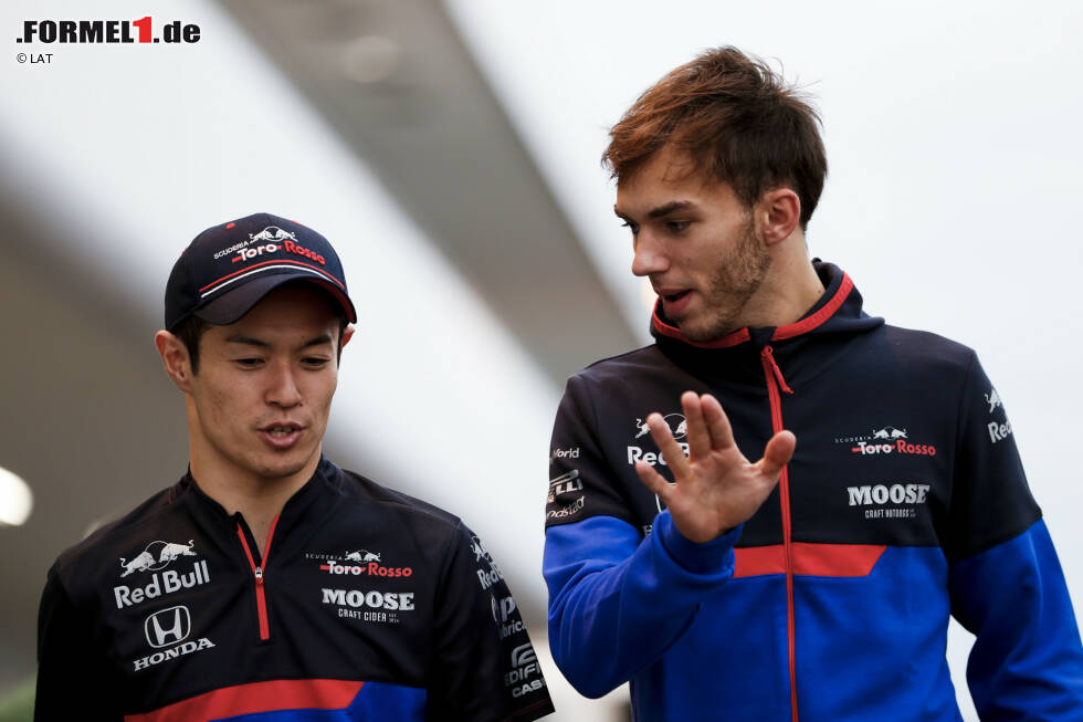 Foto zur News: Naoki Yamamoto und Pierre Gasly (Toro Rosso)