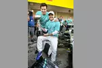 Foto zur News: Valtteri Bottas (Mercedes) und Toto Wolff