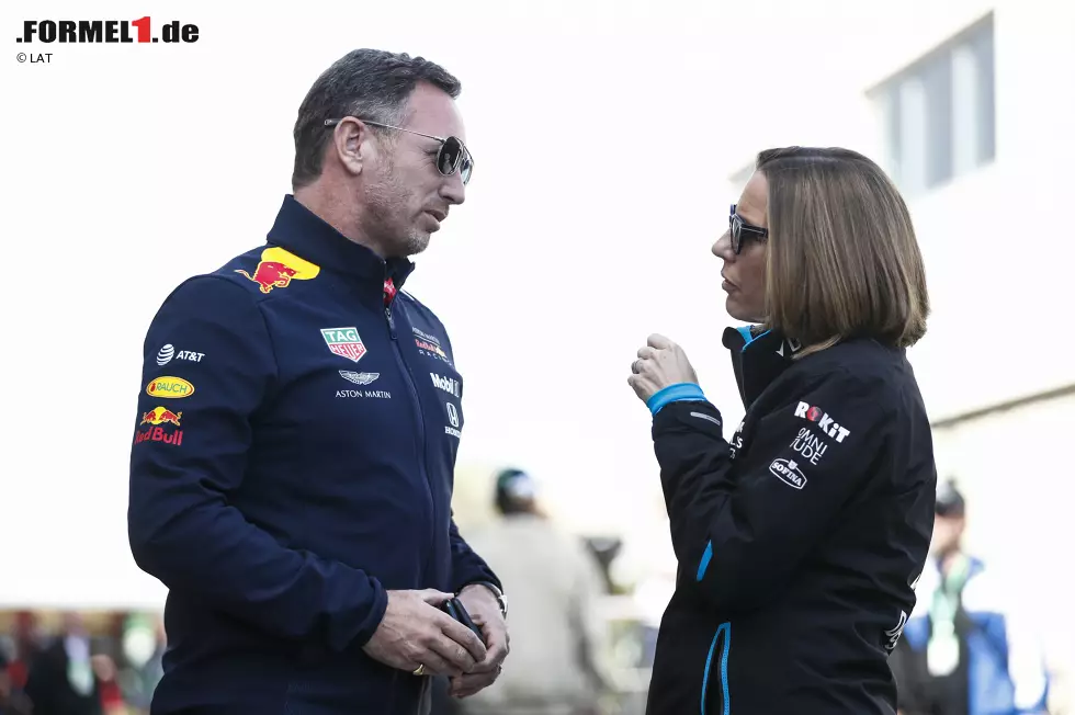 Foto zur News: Christian Horner und Claire Williams