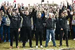 Foto zur News: Romain Grosjean (Haas), Kevin Magnussen (Haas) und Pietro Fittipaldi