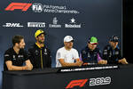 Foto zur News: Romain Grosjean (Haas), Daniel Ricciardo (Renault), Valtteri Bottas (Mercedes), Sergio Perez (Racing Point) und Robert Kubica (Williams)