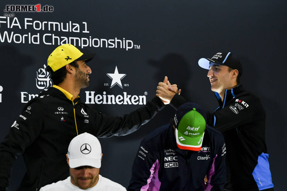 Foto zur News: Daniel Ricciardo (Renault), Valtteri Bottas (Mercedes), Sergio Perez (Racing Point) und Robert Kubica (Williams)