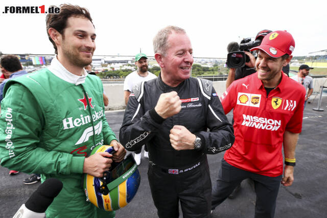 Foto zur News: Am Donnerstag traf er sich mit Bruno Senna und Martin Brundle
