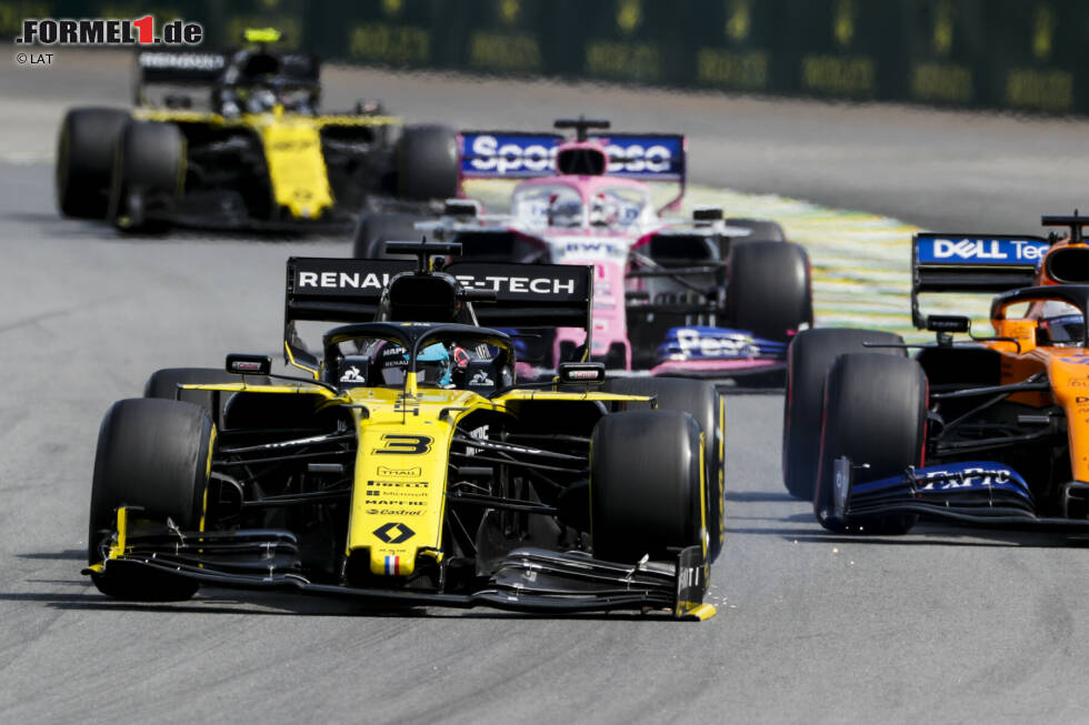 Foto zur News: Daniel Ricciardo (Renault), Carlos Sainz (McLaren), Sergio Perez (Racing Point) und Nico Hülkenberg (Renault)