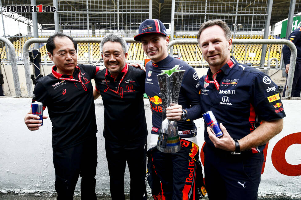 Foto zur News: Max Verstappen (Red Bull) und Christian Horner