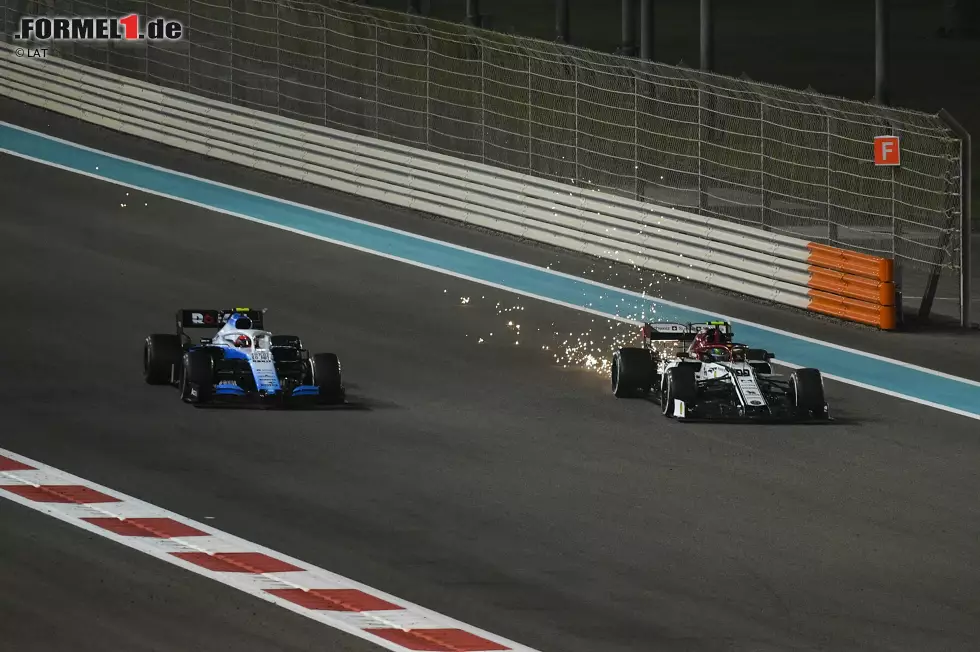 Foto zur News: Antonio Giovinazzi (Alfa Romeo) und Robert Kubica (Williams)