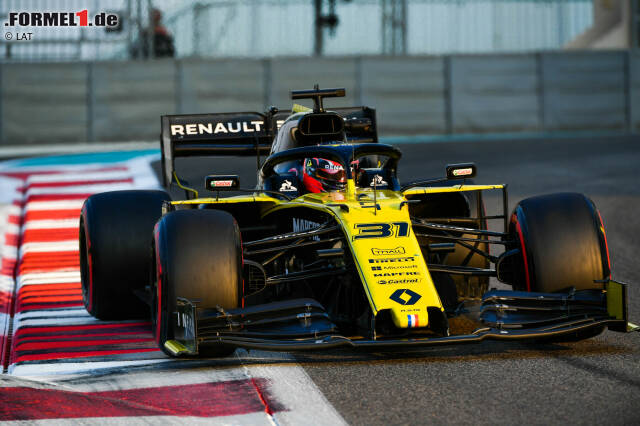Foto zur News: Esteban Ocon absolviert im Renault R.S.19 am Dienstag in Abu Dhabi insgesamt 77 Runden bei seinem Comeback. Nachfolgend ein paar Impressionen vom ersten Tag des Franzosen ...