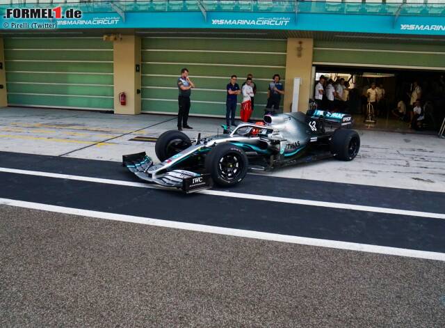 Foto zur News: Der Mercedes musste für den Test leicht umgebaut werden, ...