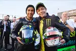 Foto zur News: Lewis Hamilton und Valentino Rossi