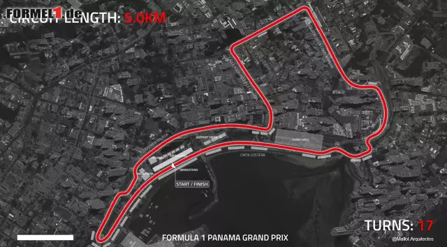 Möglicher Formel-1-Kurs in Panama Foto zur News: Möglicher Formel-1-Kurs in Panama
