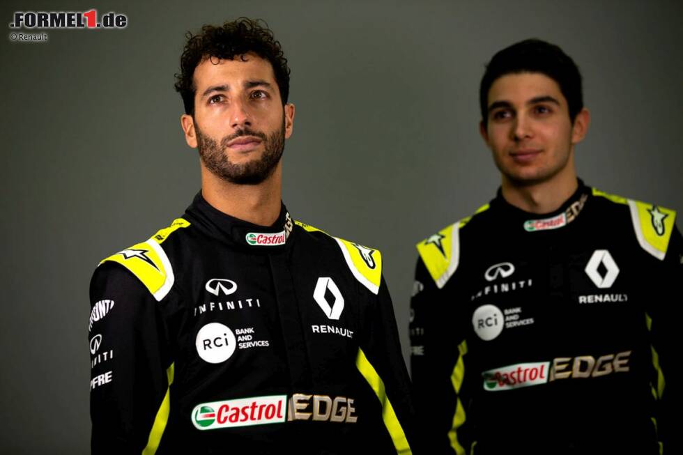 Foto zur News: Daniel Ricciardo (Renault) und Esteban Ocon (Renault)