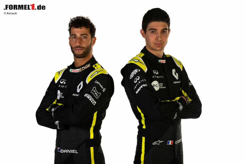 Foto zur News: Daniel Ricciardo (Renault) und Esteban Ocon (Renault)