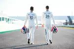 Foto zur News: Pierre Gasly und Daniil Kwjat (AlphaTauri)