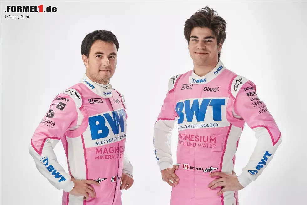 Foto zur News: Sergio Perez und Lance Stroll (Racing Point)