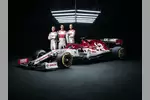 Foto zur News: Kimi Räikkönen, Antonio Giovinazzi und Robert Kubica (Alfa Romeo)