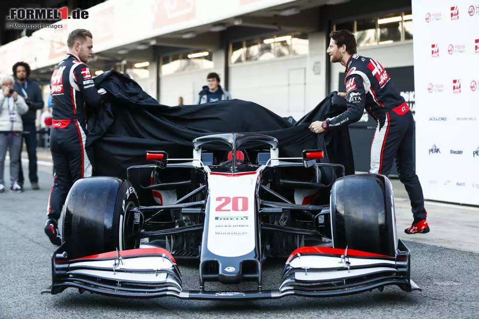 Foto zur News: Romain Grosjean und Kevin Magnussen (Haas)