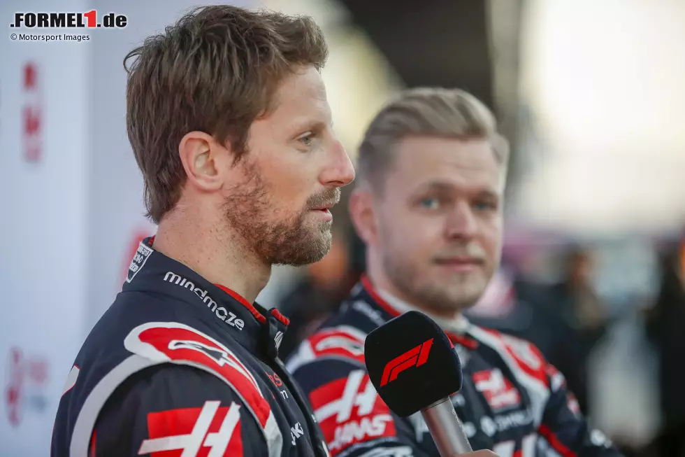 Foto zur News: Romain Grosjean und Kevin Magnussen (Haas)