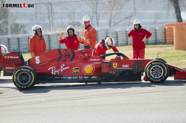 Foto zur News: Schwer vorstellbar, dass Ferrari wirklich zweieinhalb Sekunden fehlen. Jetzt durch die interessantesten Technik-Innovationen der ersten Testwoche klicken!