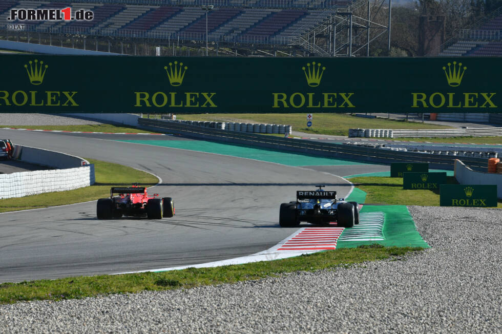 Foto zur News: Charles Leclerc (Ferrari) und Daniel Ricciardo (Renault)