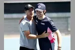 Foto zur News: Lance Stroll (Racing Point) mit Tennis-Legende Lleyton Hewitt